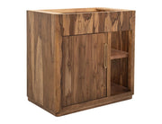 Balam Brown bathroom vanity angled view