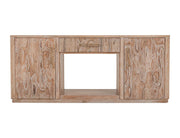 Balam White 70 inch TV stand front view