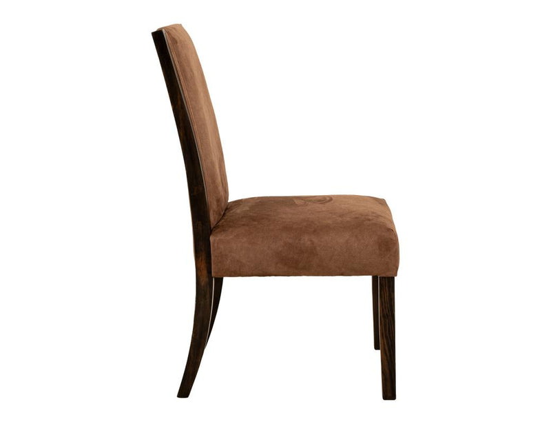Raramuri Upholstered Dining Chair, brown angle