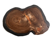 Slab top view with orange epoxy