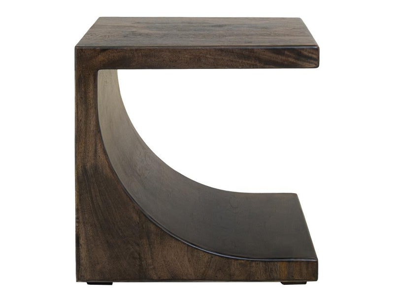 Dark Mezquite End Table angle