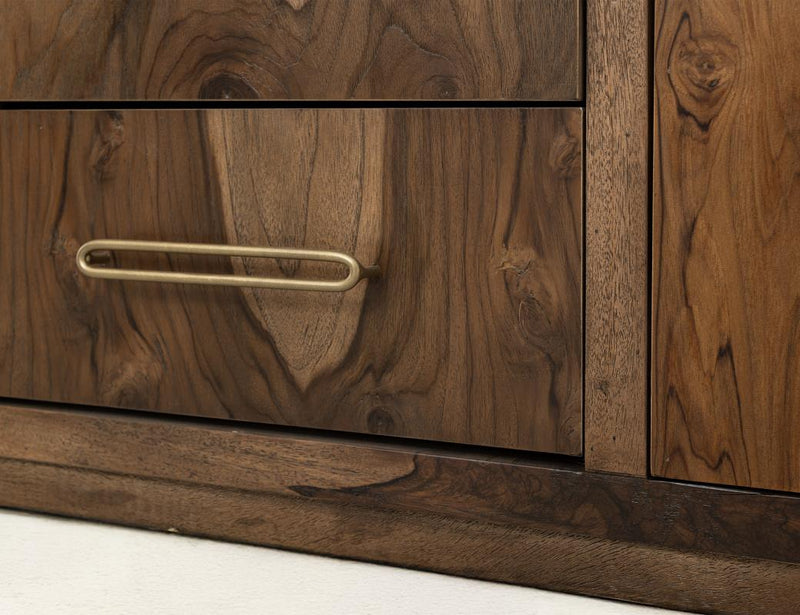 Balam Brown Buffet corner detail