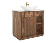Balam Brown vanity styled angled view