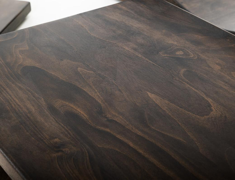 Dark Mezquite Cocktail Table detail