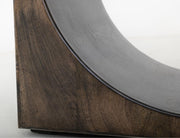 Dark Mezquite Chairside Table detail