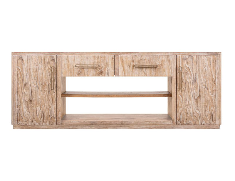 Balam White 80 inch 2-drawer TV stand
