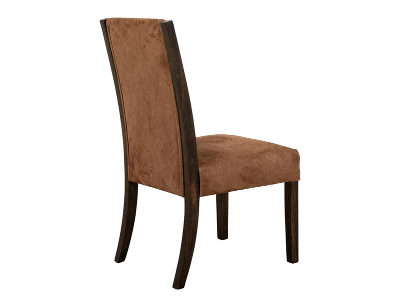 Raramuri Upholstered Dining Chair, brown detail