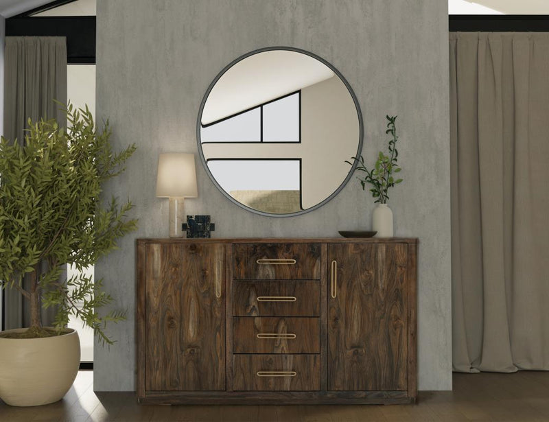 Balam Black Buffet drawer detail