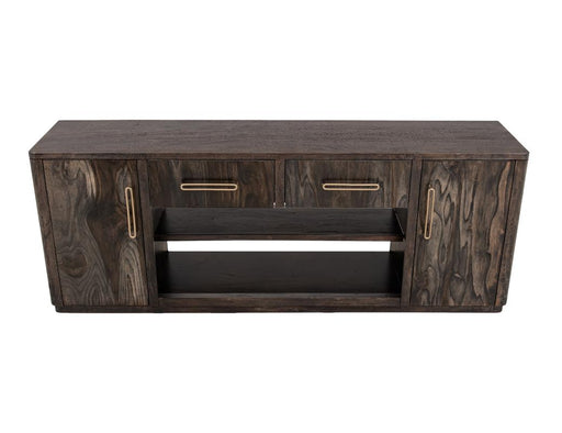 Balam Black 80 inch TV stand angled view