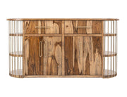 Balam Brown kitchen island front view