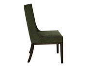 Dark Mezquite Green Tall Back Dining Chair angle