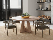 Balam White Round Dining Table detail