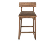 Balam Brown Bar Stool, brown seat