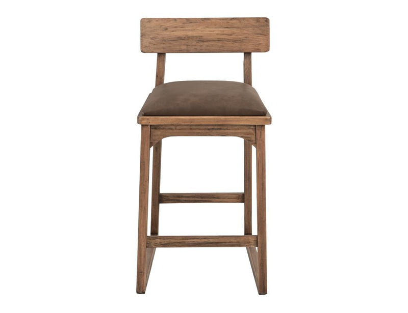 Balam Brown Bar Stool, brown seat