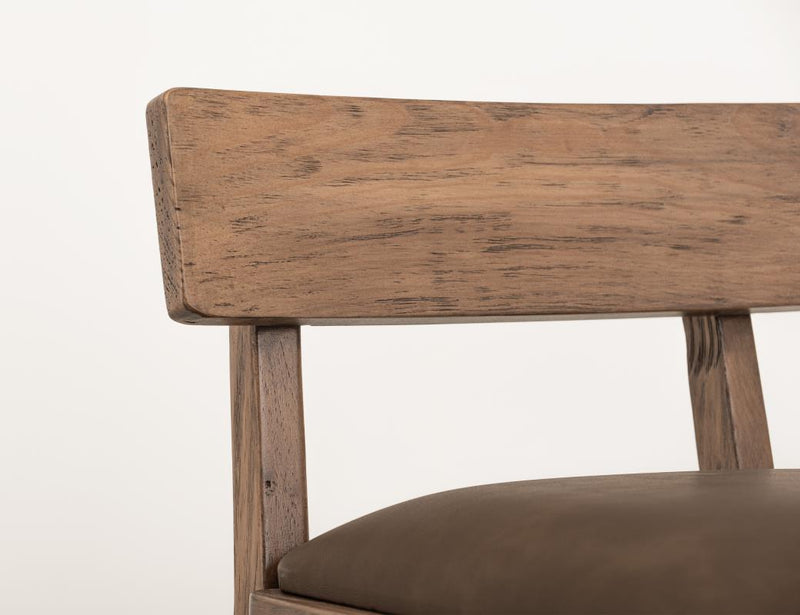 Balam Brown Bar Stool, brown seat