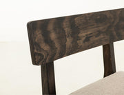 Balam Black Bar Stool, oatmeal seat