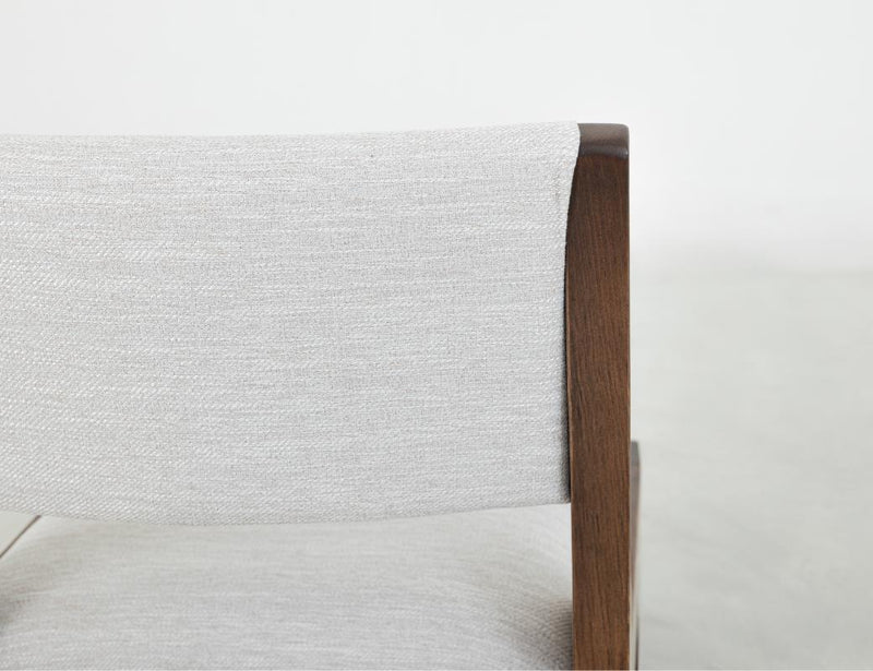 Zaphiro Ivory Upholstered Chair - Barewood