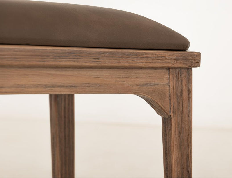 Balam Brown Bar Stool, brown seat