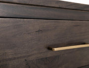 Dark Mezquite 2 Drawer Nightstand detail