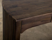 Dark Mezquite 3 Drawer Desk detail