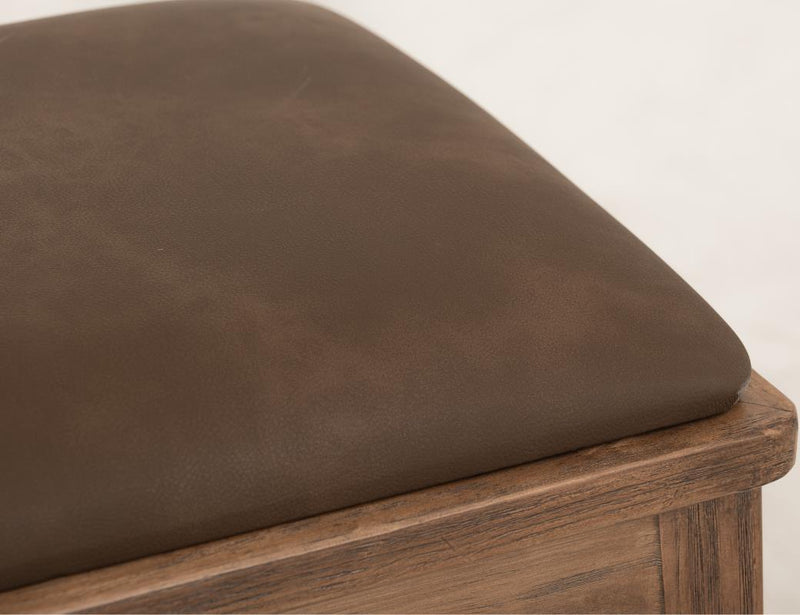 Balam Brown Bar Stool, brown seat