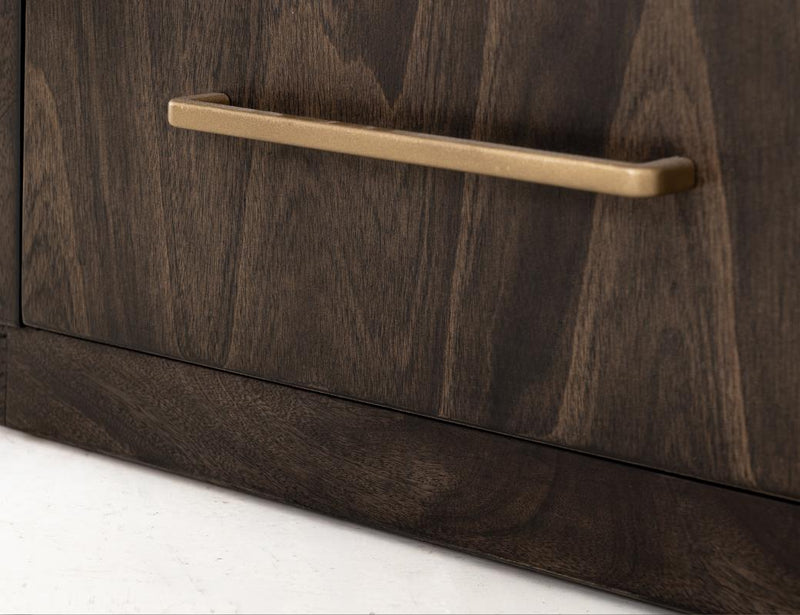 Dark Mezquite 2 Drawer Nightstand dimension diagram