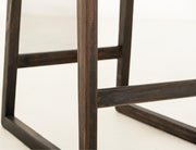 Balam Black Bar Stool, charcoal seat