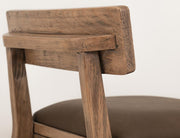 Balam Brown Bar Stool, brown seat