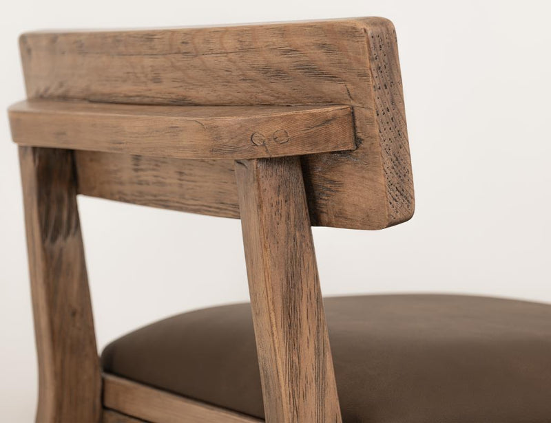 Balam Brown Bar Stool, brown seat