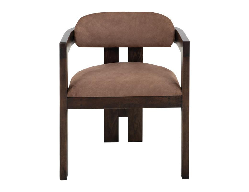 Raramuri Dining Arm Chair, brown angle