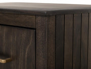 Dark Mezquite 2 Drawer Nightstand detail