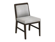 Dark Mezquite Upholstered Dining Chair angle