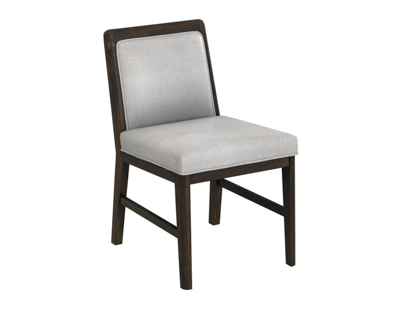 Dark Mezquite Upholstered Dining Chair angle