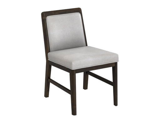 Dark Mezquite Upholstered Dining Chair angle