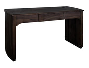Dark Mezquite 3 Drawer Desk angle