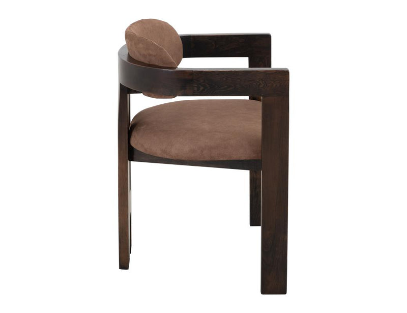 Raramuri Dining Arm Chair, brown detail