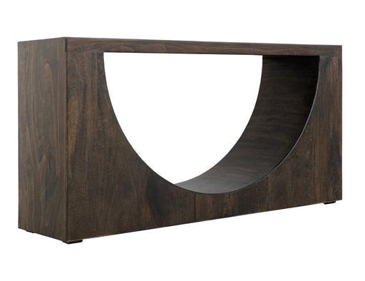 Dark Mezquite Sofa Table angle