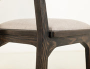 Balam Black Bar Stool, oatmeal seat