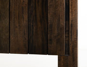 Dark Mezquite Panel Bed angle