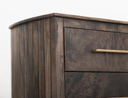 Dark Mezquite 5 Drawer Chest detail