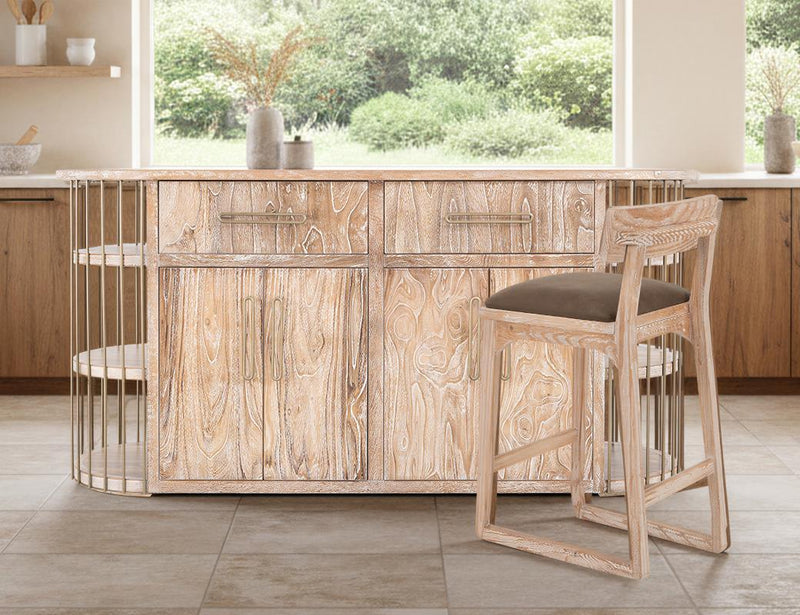 Balam White kitchen island room scene