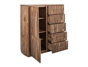 Balam Brown Gentleman's Chest interior shelves