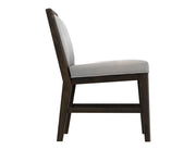 Dark Mezquite Upholstered Dining Chair detail