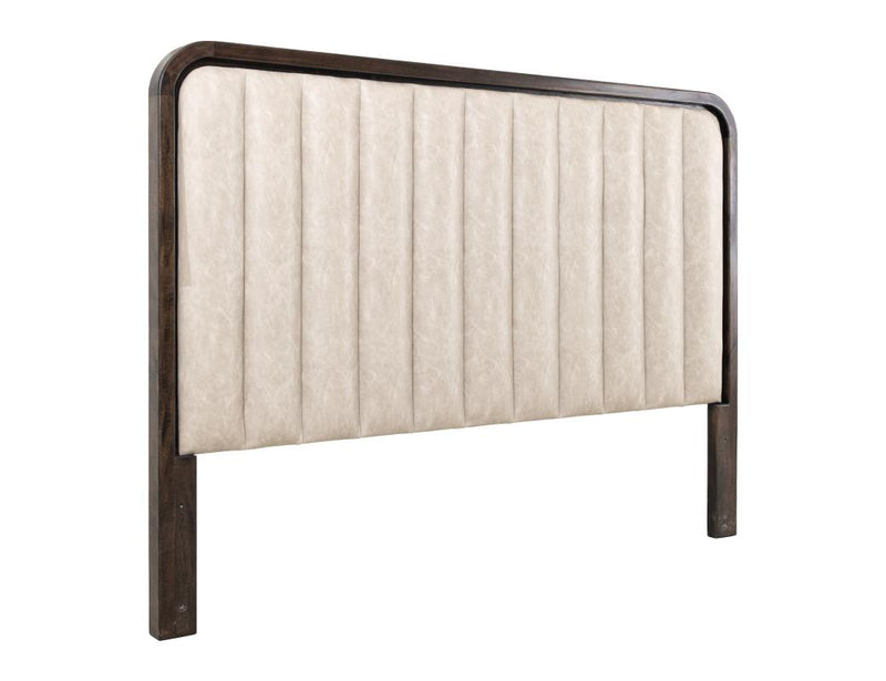 Dark Mezquite Upholstered Bed