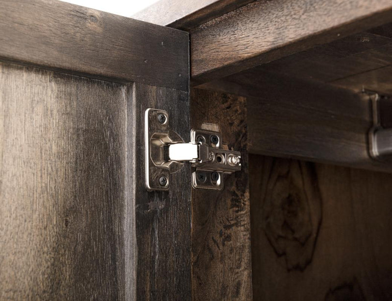 Balam Black Gentleman's Chest wood grain detail