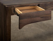 Dark Mezquite 3 Drawer Desk detail