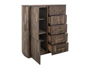 Balam Black Gentleman's Chest interior shelves