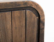 Dark Mezquite Panel Bed detail