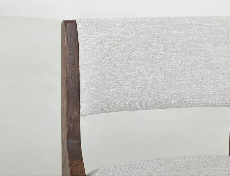 Zaphiro Ivory Upholstered Chair - Barewood