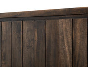 Dark Mezquite Panel Bed detail